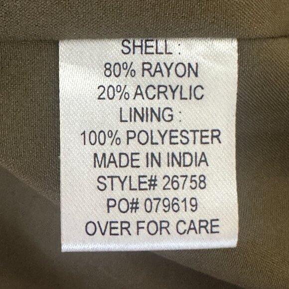 Vtg TravelSmith Orange Paisley Tapestry Button Front Jacket Blazer Womens Sz 12 - Picture 10 of 14